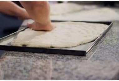 Blue steel pizza pan