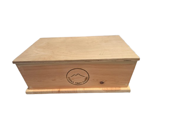 Medium Wooden Madia Box with Lid