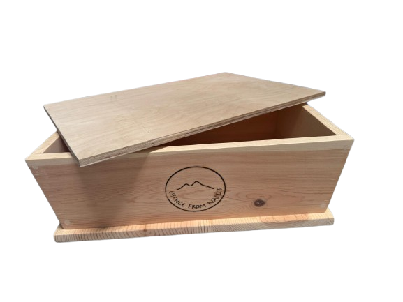 Medium Wooden Madia Box with Lid