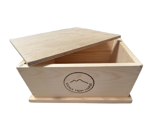 Small Wooden Madia Box with Lid